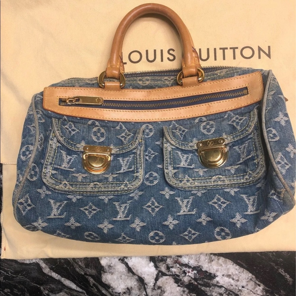 Louis Vuitton denim tote